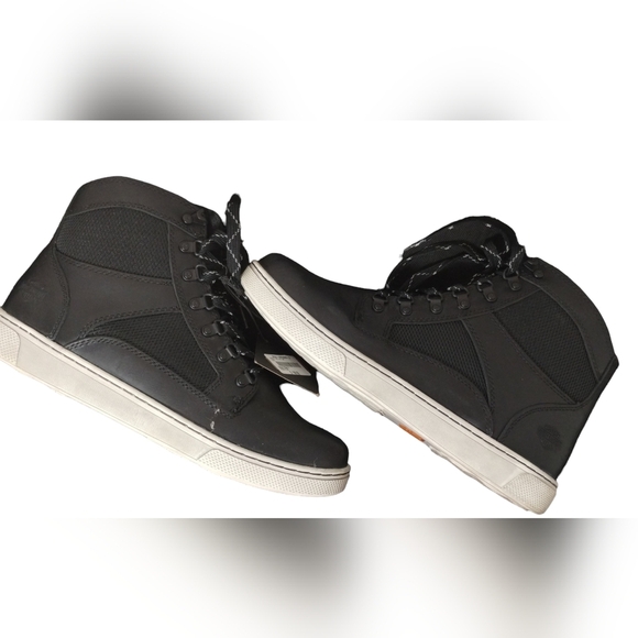 HARLEY DAVIDSON Men's Dixon Moto Black Sneaker Riding Motorcycle Boots - Picture 10 of 11